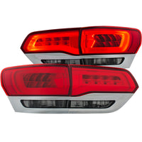 ANZO USA-311251 | Tail Light Assembly; LED; Red/Smoke Lens; Chrome Housing;Pair