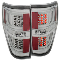 ANZO USA-311259 | Tail Light Assembly; LED; Red/Clear; Chrome Housing;Pair