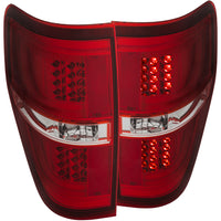 ANZO USA-311260 | Tail Light Assembly; LED; Red/Clear Lens; Chrome Housing;Pair