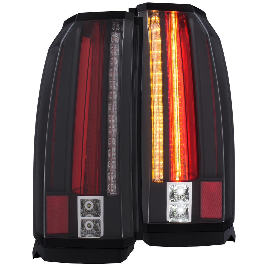 ANZO USA-311275 | Tail Light Assembly; LED; Clear Lens; Black Housing;Pair