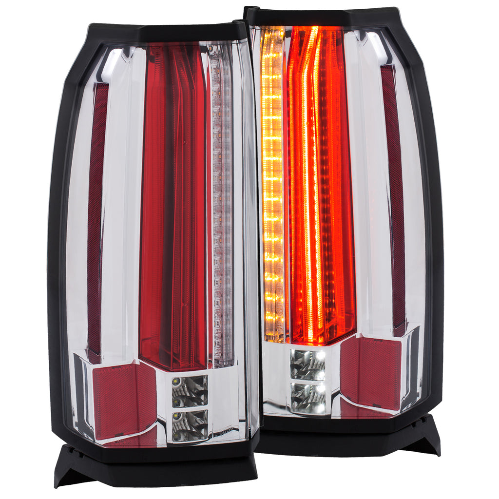 ANZO USA-311277 | Tail Light Assembly; LED; Clear Lens; Chrome Housing;Pair