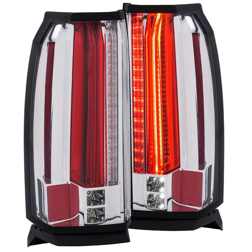 ANZO USA-311280 | Tail Light Assembly; LED; Clear Lens; Chrome Housing;Pair