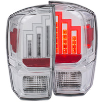 ANZO USA-311283 | Tail Light Assembly; LED; Clear Lens; Chrome Housing;Pair