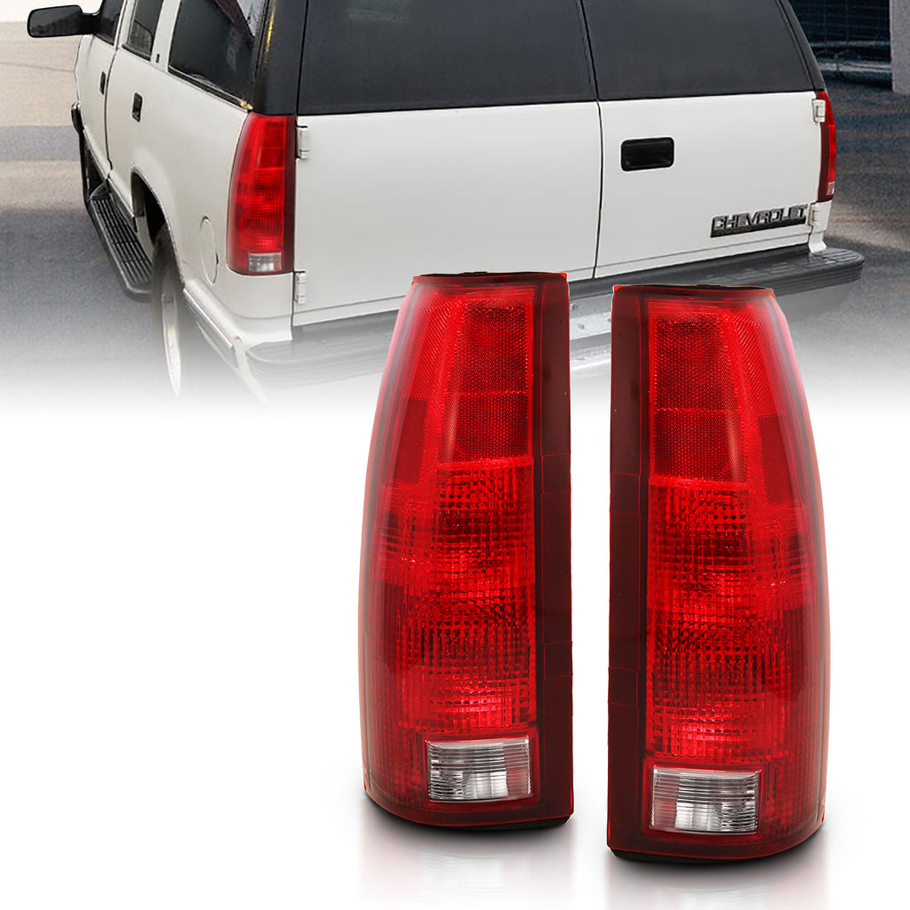 ANZO USA-311300 | Tail Light Assembly; Chrome Housing; Red/Clear Lens; Circuit Board included; Pair