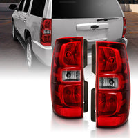 ANZO USA-311304 | Tail Light Assembly; Chrome Housing; Red/Clear Lens; Pair