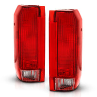 ANZO USA-311306 | Tail Light Assembly; Chrome Housing; Red/Clear Lens; Pair