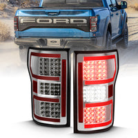 ANZO USA-311316 | LED Tail Lights LED TAILLIGHT CHROME (RED LIGHT BAR) (W/ SEQUENTIAL) Pair