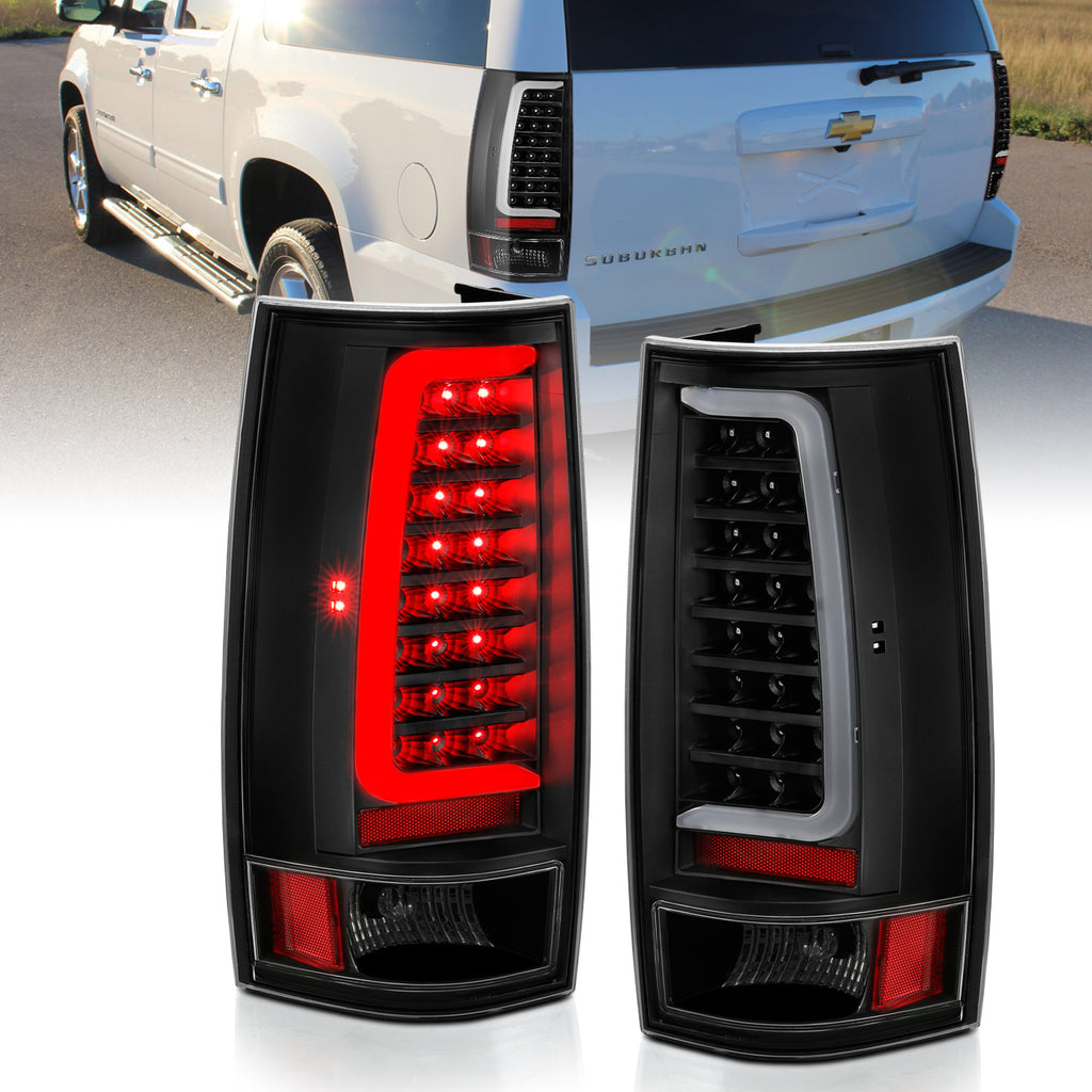 ANZO USA-311321 | Tail Light Assembly; LED; Black Housing; Clear Lens; Pair