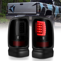 ANZO USA-311340 | Tail Light Assembly; LED; Black Housing; Smoke Lens; Pair