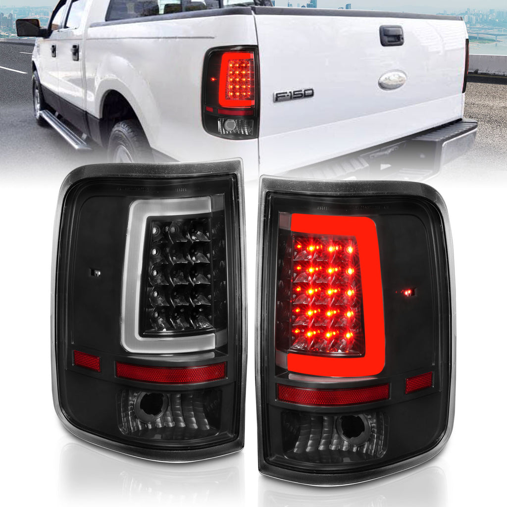 ANZO USA-311342 | Tail Light Assembly; LED; Black Housing; Clear Lens; Pair
