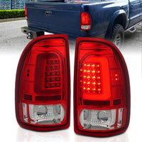 ANZO USA-311349 | Tail Light Assembly; LED; Chrome Housing; Red Lens; Pair