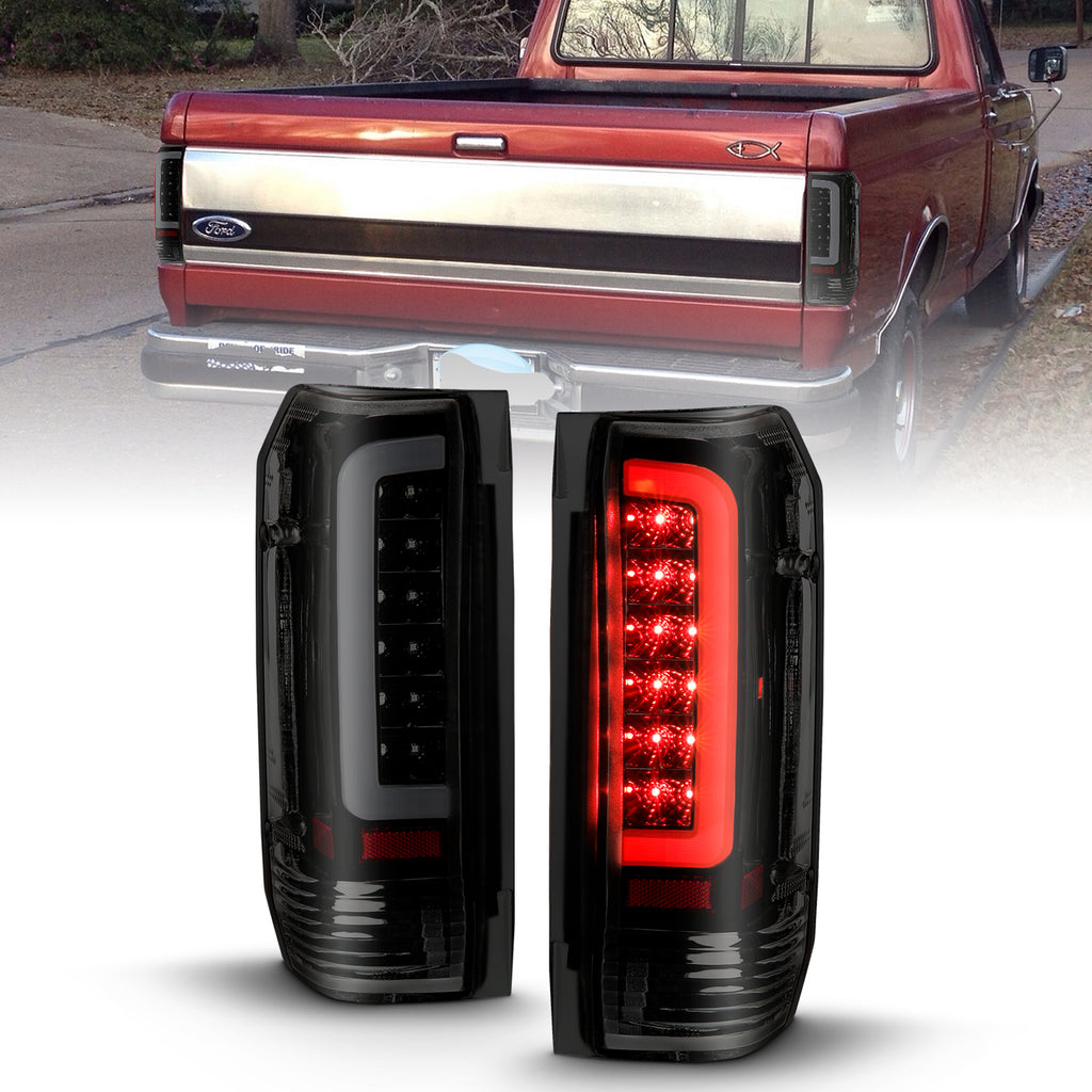 ANZO USA-311351 | Tail Light Assembly; LED; Black Housing; Smoke Lens; Pair