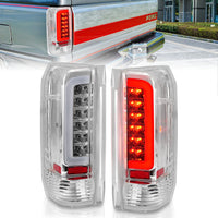 ANZO USA-311352 | Tail Light Assembly; LED; Chrome Housing; Clear Lens; Pair