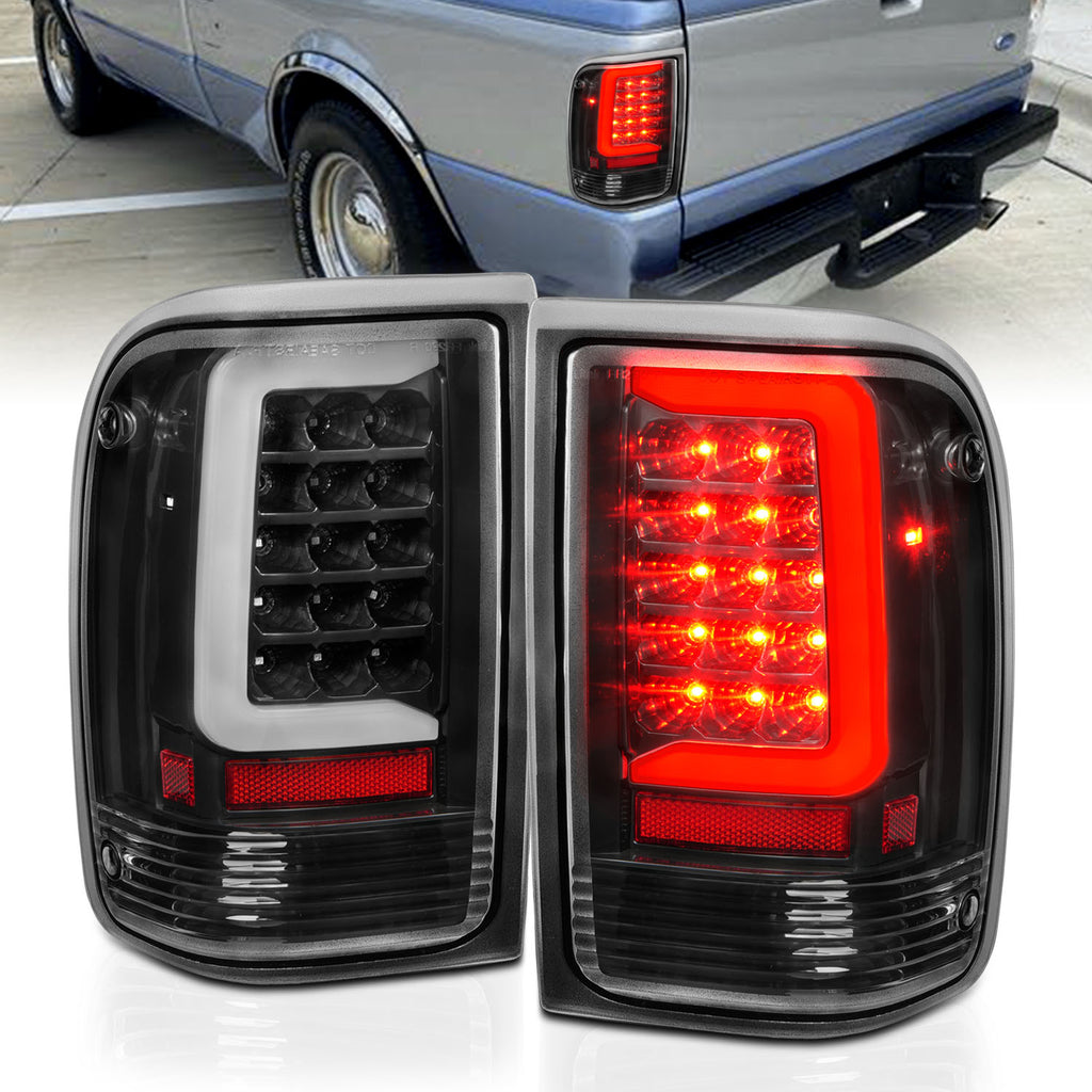 ANZO USA-311359 | Tail Light Assembly; LED; Black Housing; Clear Lens; Pair
