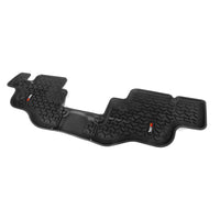 Rugged Ridge 12950.22 | Floor Liners, Rear, Black; 76-95 Jeep CJ7/Wrangler YJ