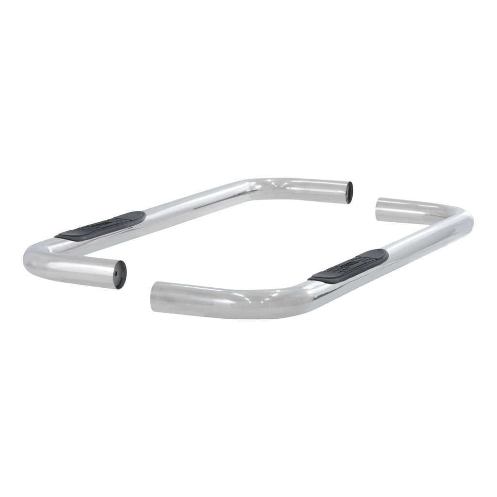 3" Round Polished Stainless Side Bars Select Chevrolet GMC C K