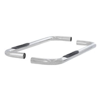 3" Round Polished Stainless Side Bars Select Chevrolet GMC C K