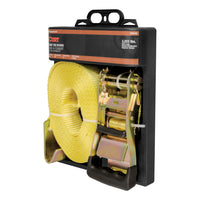 27' Yellow Cargo Strap with Flat Hooks (3333 lbs.)