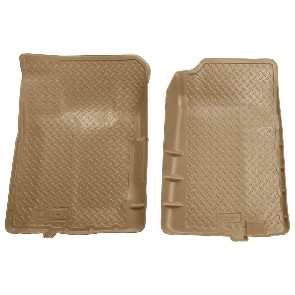 Husky Liners 31103 | Husky Liners Front Floor Liners, Fits 88-00 CK/92-94 TAHOE/BLAZER/92-97 YUKON/92-95 SUBURBAN/95-99 2DR TAHOE/TAN FRONT SEAT FLOOR LINER