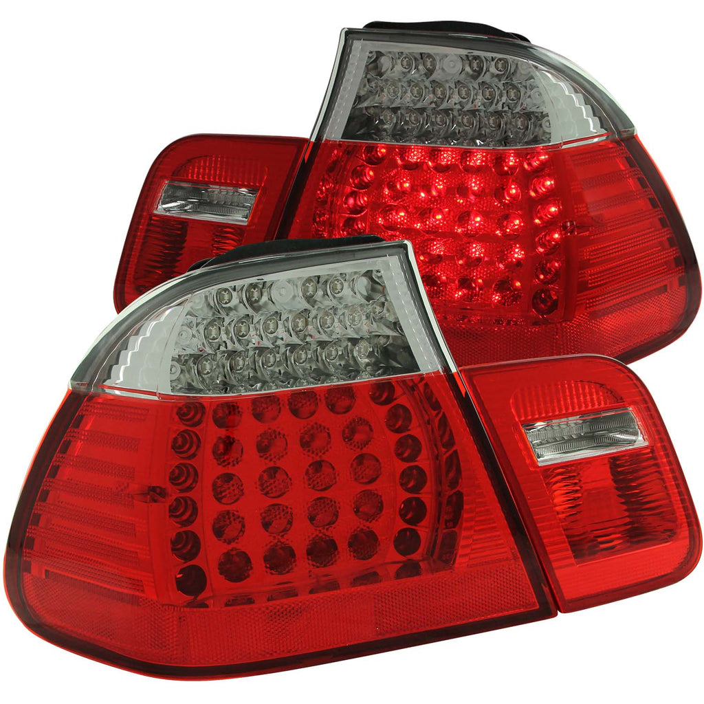 ANZO USA-321004 | Tail Light Assembly; LED; Red/Clear Lens;Pair 4 Pc.;