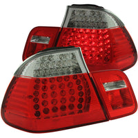 ANZO USA-321004 | Tail Light Assembly; LED; Red/Clear Lens;Pair 4 Pc.;