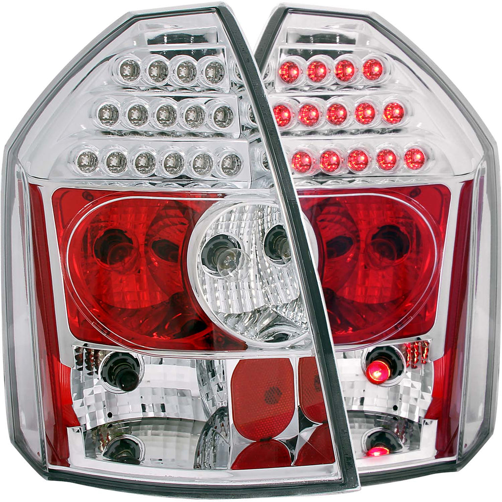 ANZO USA-321010 | Tail Light Assembly; LED; Clear Lens; Chrome Housing;Pair