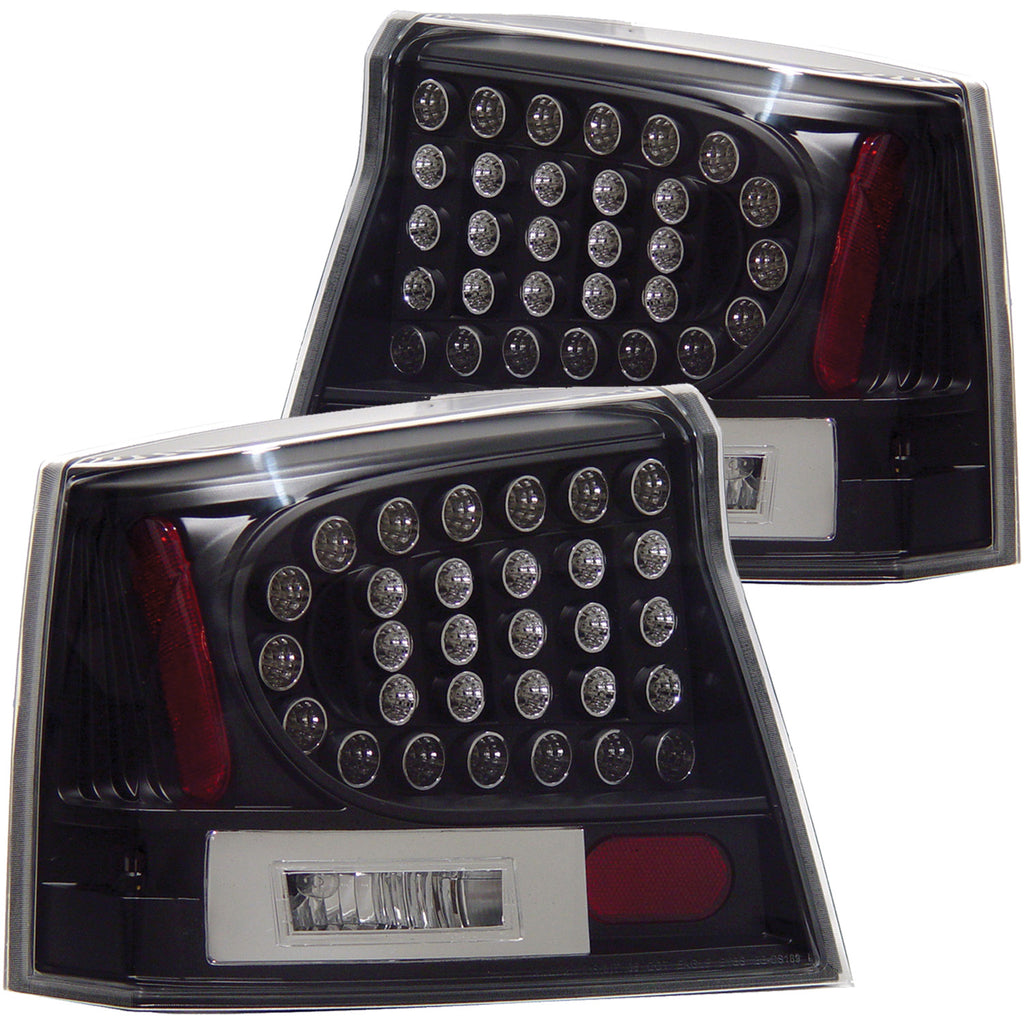 ANZO USA-321014 | Tail Light Assembly; LED; Clear Lens; Black Housing;Pair