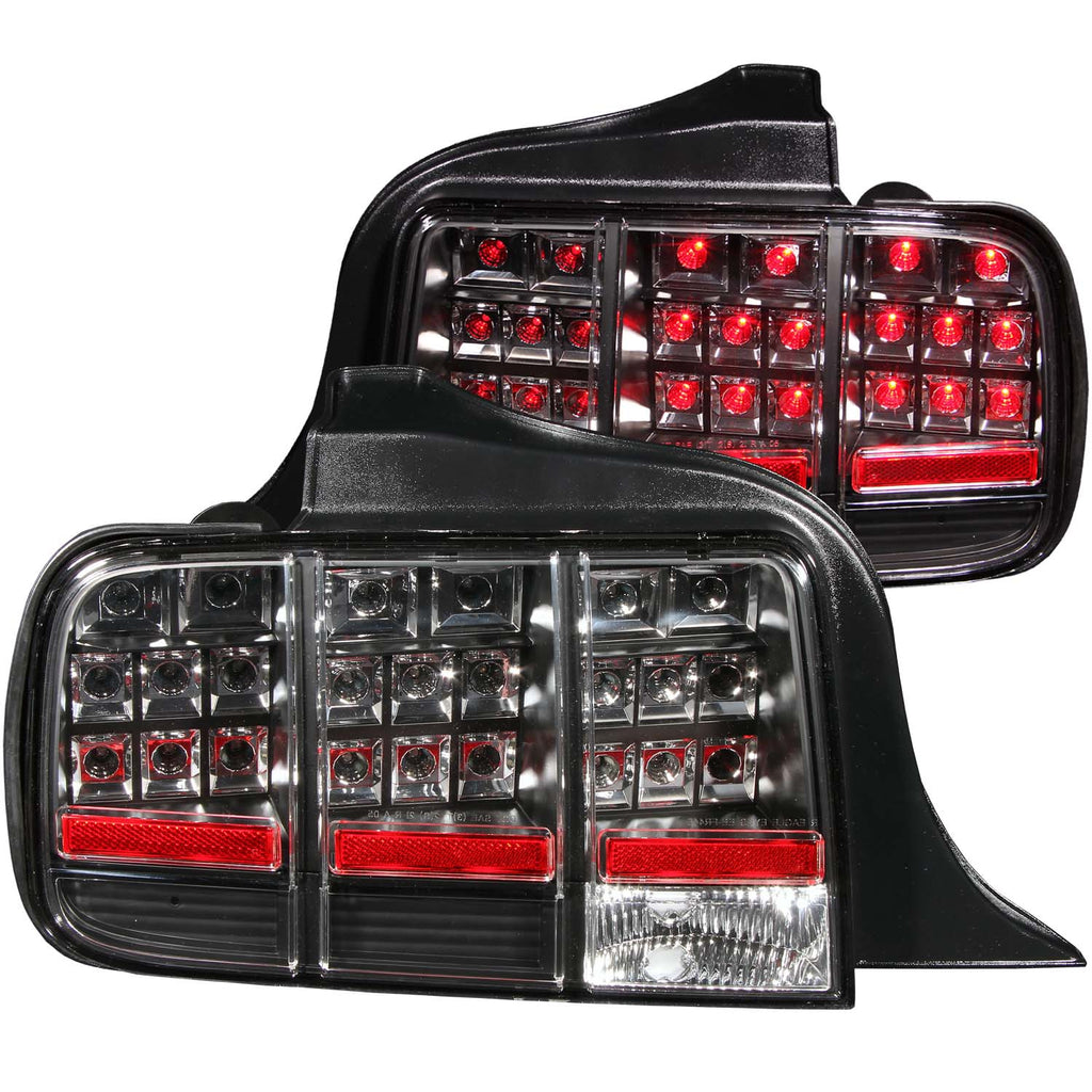 ANZO USA-321020 | Tail Light Assembly; LED; Clear Lens; Black Housing;Pair