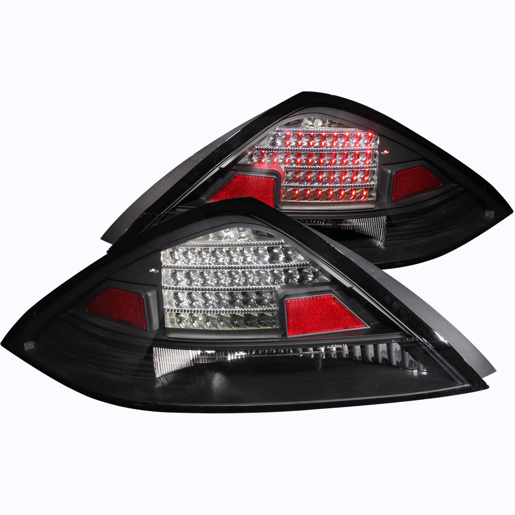 ANZO USA-321029 | Tail Light Assembly; LED; Clear Lens; Black Housing;Pair
