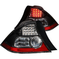 ANZO USA-321035 | Tail Light Assembly; LED; Clear Lens; Black Housing;Pair