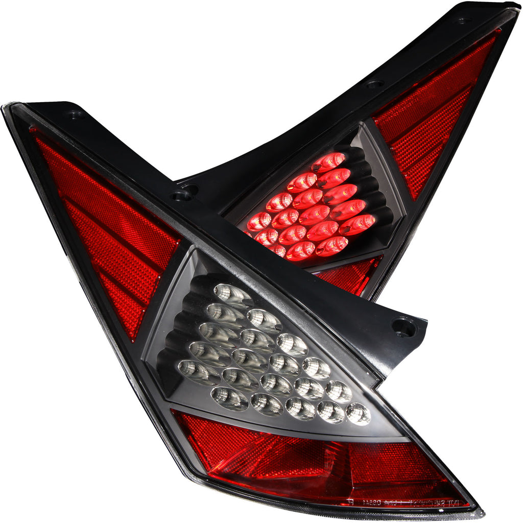 ANZO USA-321099 | Tail Light Assembly; LED; Clear Lens; Black Housing;Pair