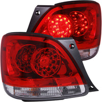 ANZO USA-321101 | Tail Light Assembly; Red/Clear Lens;Pair