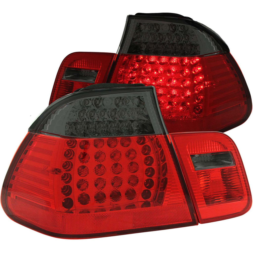 ANZO USA-321126 | Tail Light Assembly; LED; Red/Smoke Lens; Red Reflector;Pair