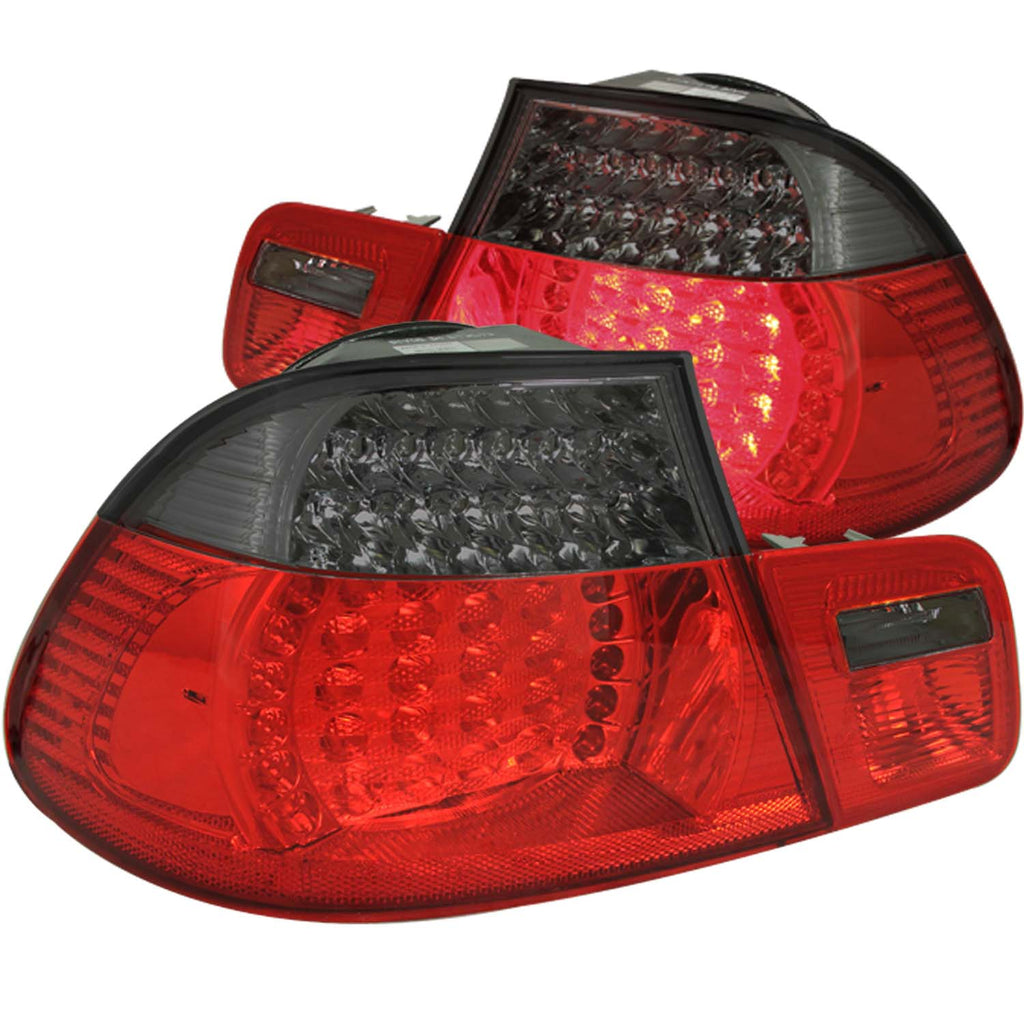 ANZO USA-321127 | Tail Light Assembly; LED; Red/Smoke Lens; Red Reflector;Pair 4 pc.;