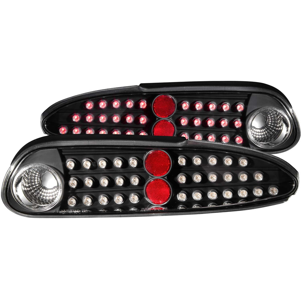 ANZO USA-321133 | Tail Light Assembly; LED; Clear Lens; Black Housing;Pair