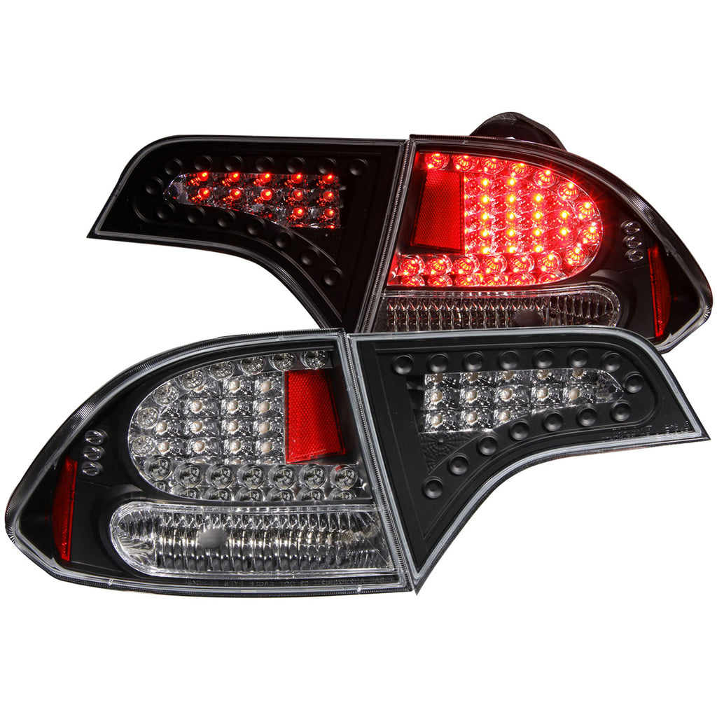 ANZO USA-321152 | Tail Light Assembly; LED; Clear Lens; Black Housing;Pair