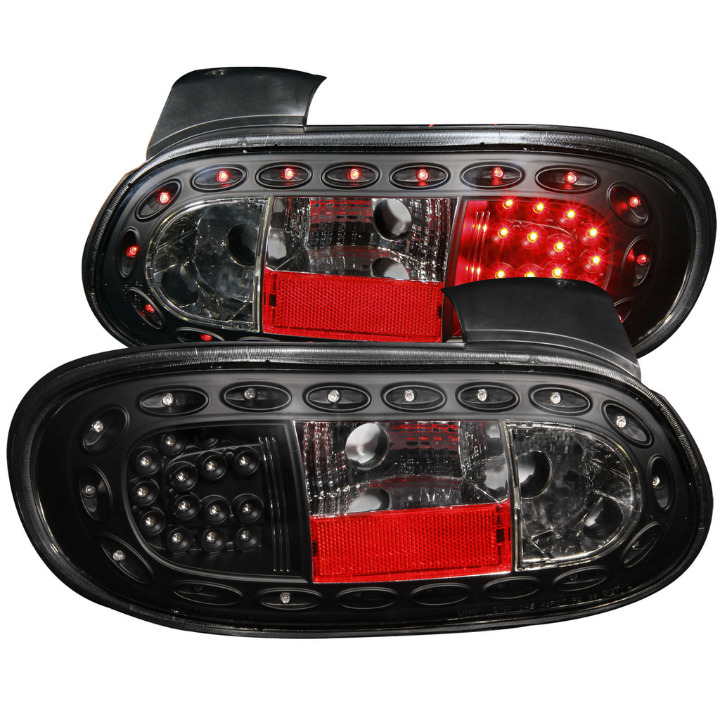 ANZO USA-321212 | Tail Light Assembly; LED; Clear Lens; Black Housing;Pair