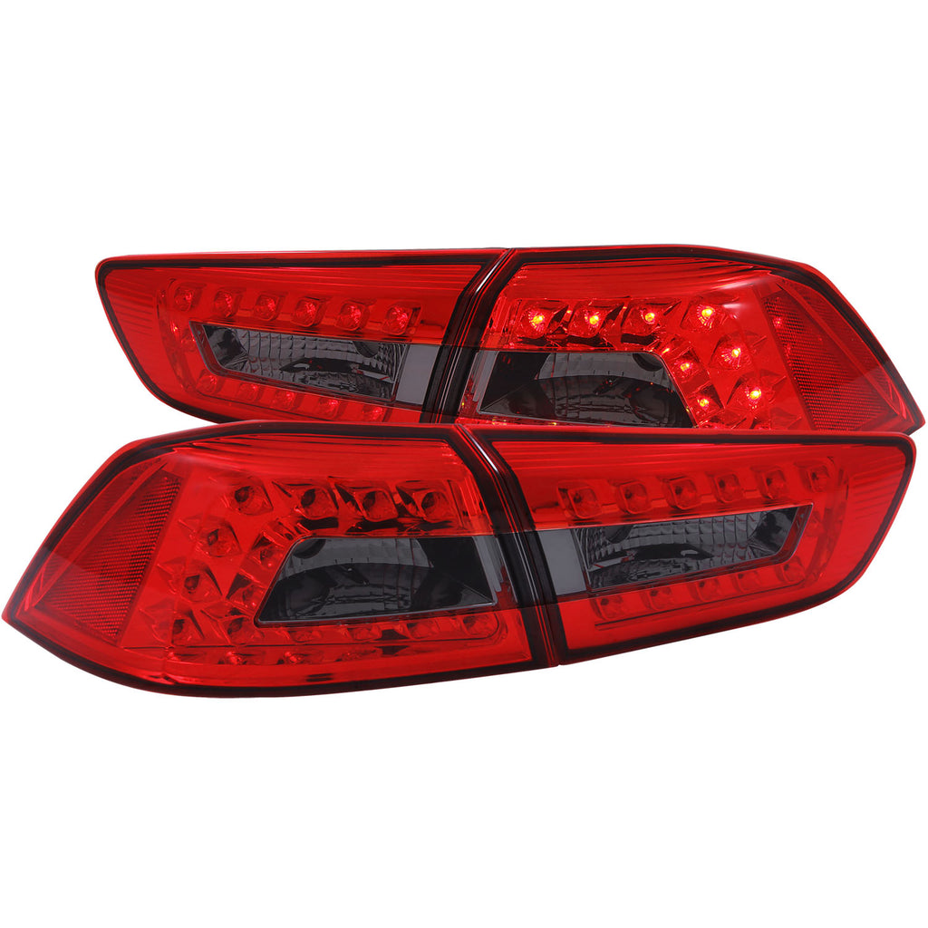 ANZO USA-321277 | Tail Light Assembly; LED; Red/Smoke Lens; Red Reflector;Pair