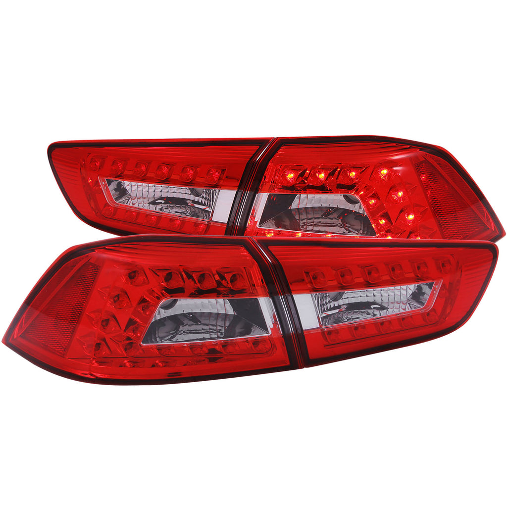 ANZO USA-321278 | Tail Light Assembly; Red/Clear Lens;Pair