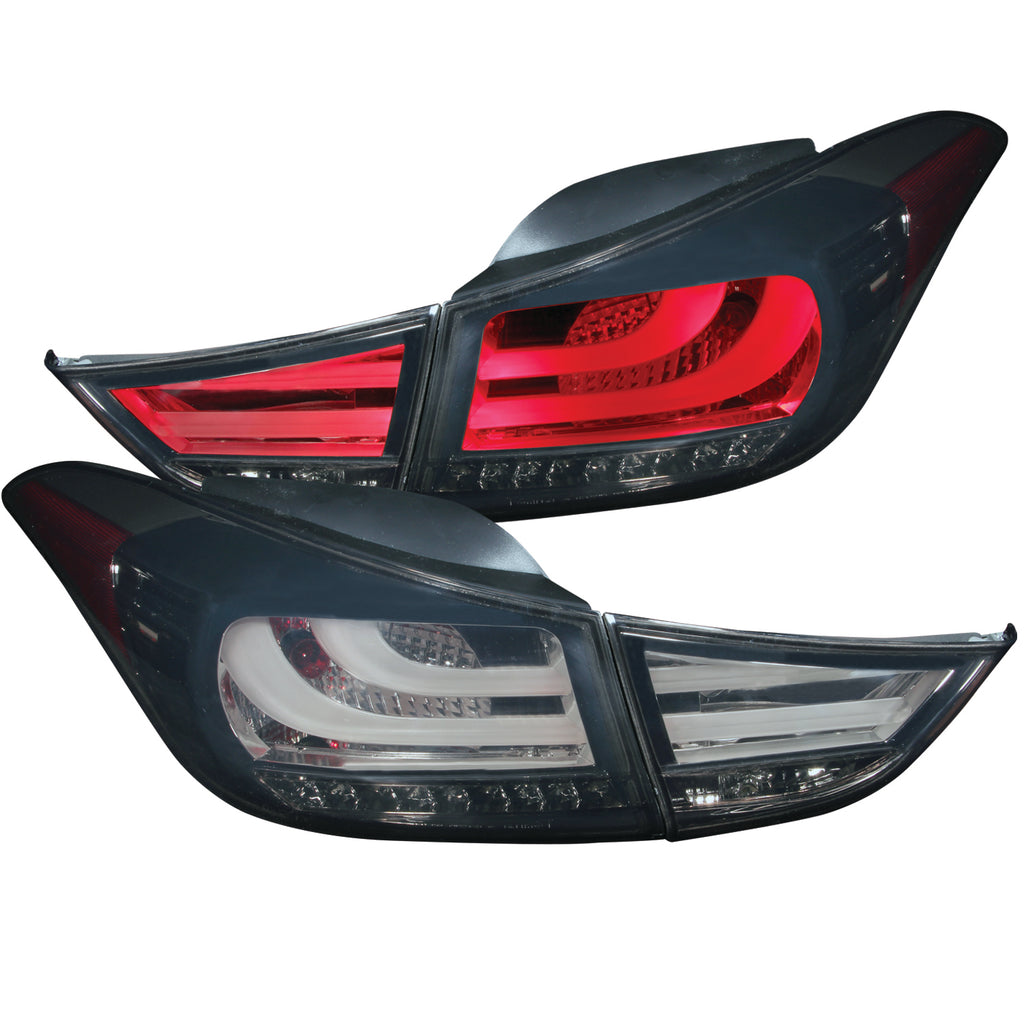 ANZO USA-321297 | Tail Light Assembly; LED; Smoke Lens;Pair 4 pc.;