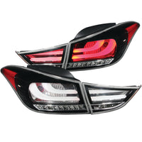 ANZO USA-321298 | Tail Light Assembly; LED; Clear Lens; Black Housing;Pair 4 pc.;