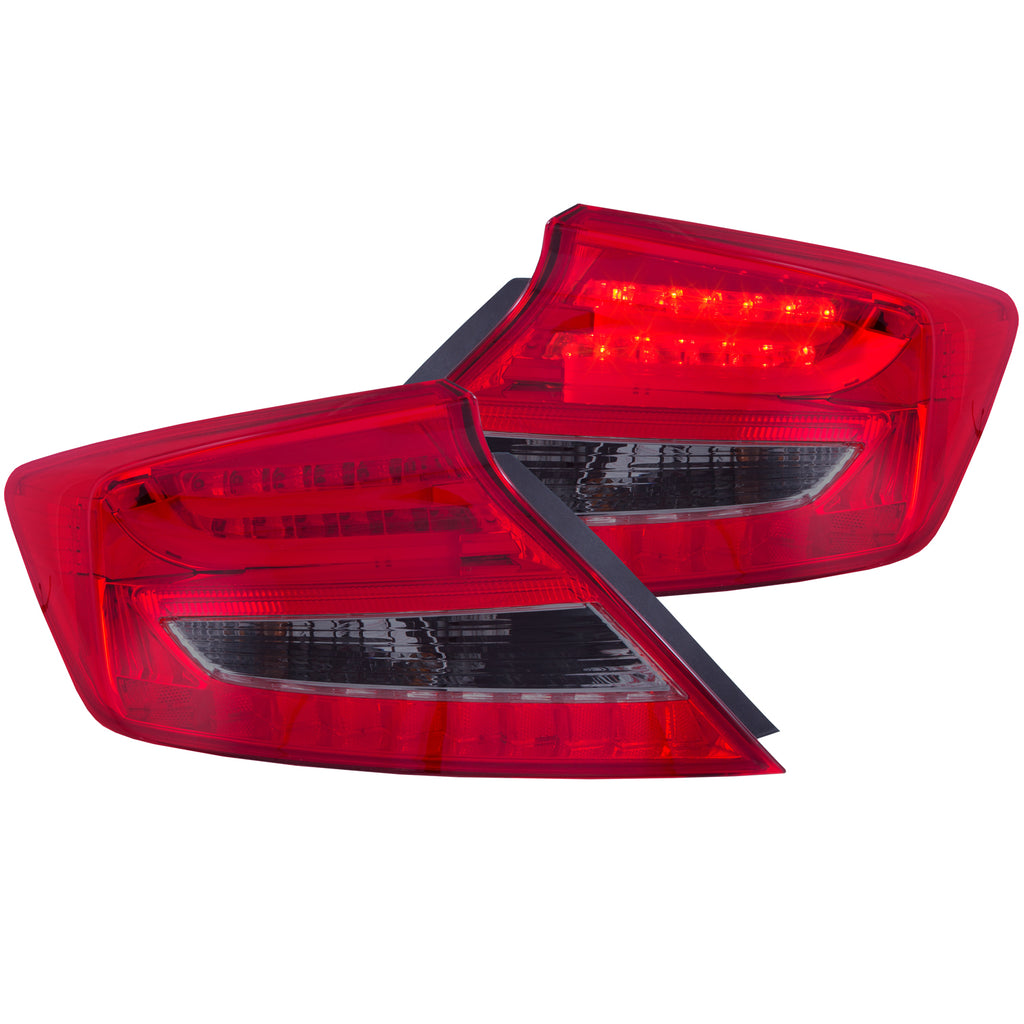 ANZO USA-321313 | Tail Light Assembly; LED; Red/Smoke Lens; Red Reflector;Pair