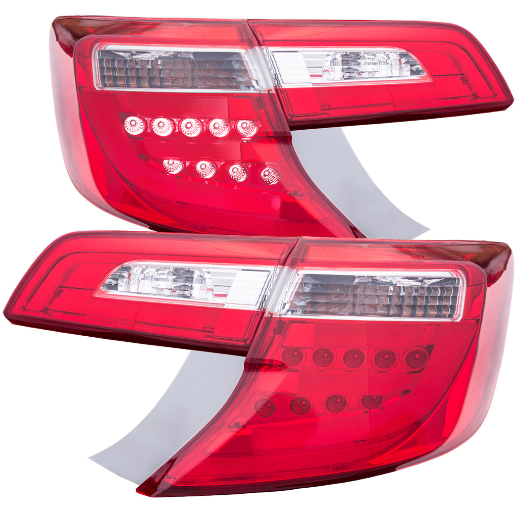 ANZO USA-321314 | Tail Light Assembly; LED; Red/Clear Lens;Pair