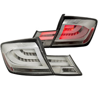 ANZO USA-321325 | Tail Light Assembly; LED; Clear Lens; Chrome Housing;Pair
