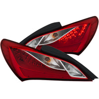 ANZO USA-321334 | Tail Light Assembly; LED; Red/Clear Lens;Pair
