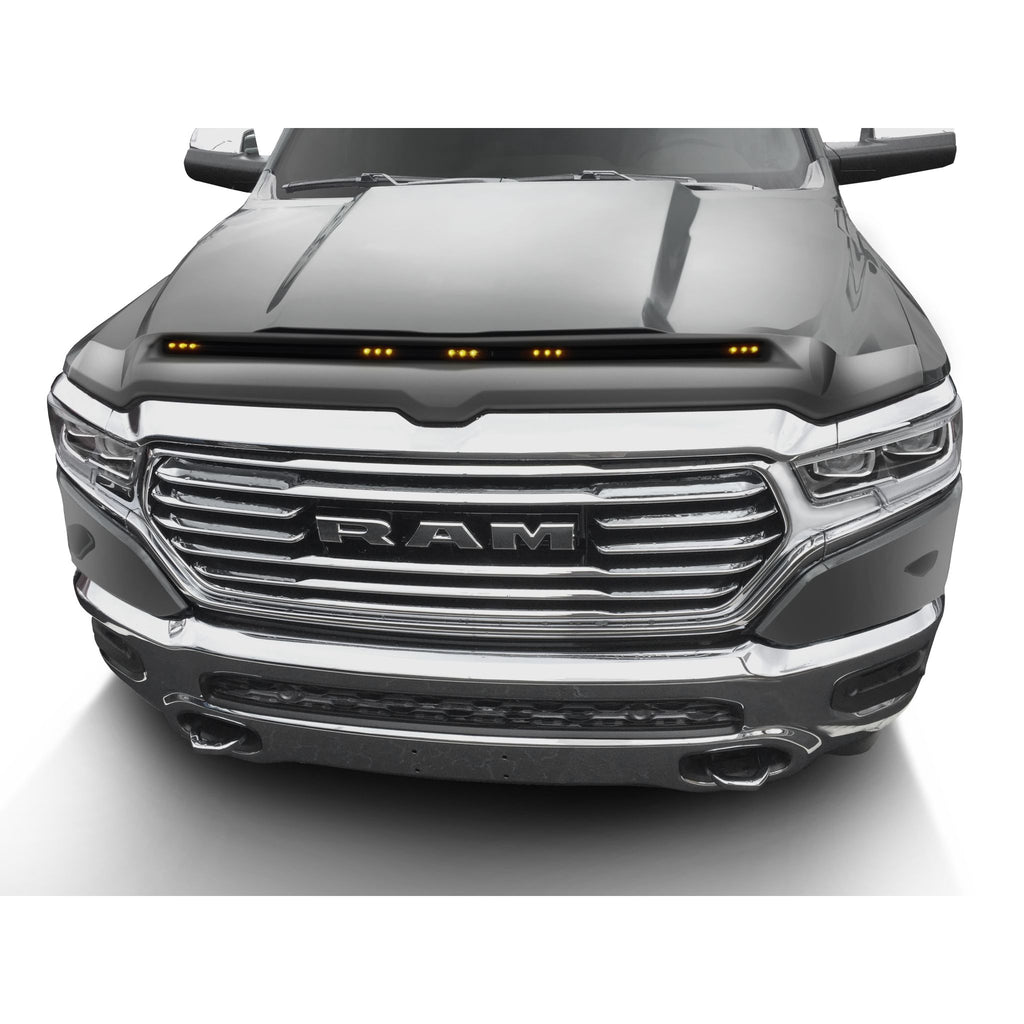 Auto Ventshade 753163-JSC Aeroskin LightShield Color Hood Protector Billet Silver Metallic for 2019-2022 Ram 1500; Will not fit Rebel and TRX models