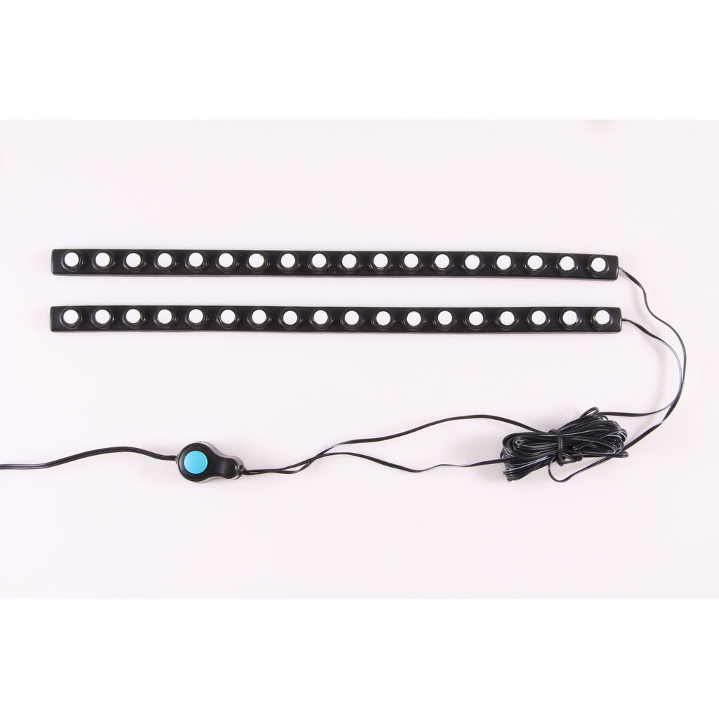 ANZO USA-861122 | LED Bed Rail Auxiliary Light; 1 Watt; Incl. 2  Lighting Strips/Switch;