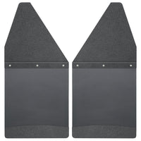 Husky Liners 17101 | Husky Liners Kick Back Mud Flaps 12 Wide - Black Top and Black Weight, Fits Silverado/F150/Ram