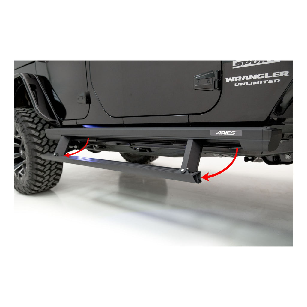 ActionTrac 69.6" Powered Running Boards Select Jeep Wrangler JK
