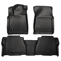 Husky Liners 99591 | Husky Liners Front & 2nd Seat Floor Liners (Footwell Coverage), Fits 12-13 TUNDRA W/TWIST LOCK ON DRIVERS SIDE FRONT & 2ND SEAT FLOOR LINERS BLACK